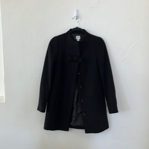 Black Bow J Crew Coat